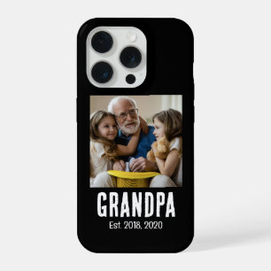 Avô Est. Foto de texto grunge branco