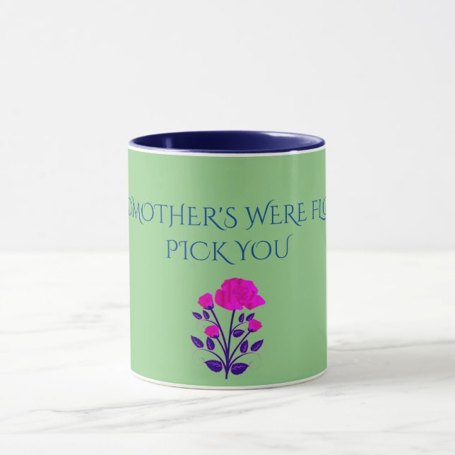 AVÓ FLOWERED caneca personalizada. (Centro)