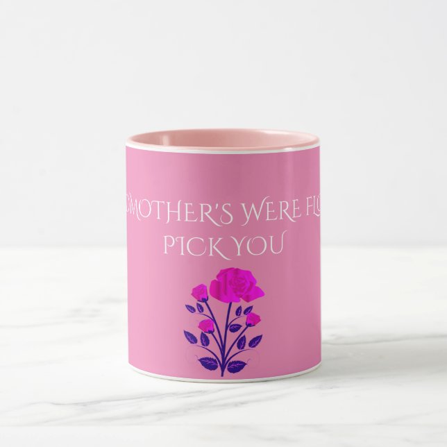 AVÓ FLOWERED caneca personalizada. (Centro)