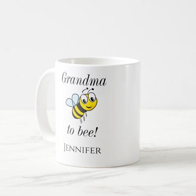Avó Fofo para Caneca de Café Abelha (Frente Esquerda)
