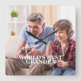 Avô Fotográfico / Relógio de parede de qualquer pe