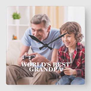 Avô Fotográfico / Relógio de parede de qualquer pe