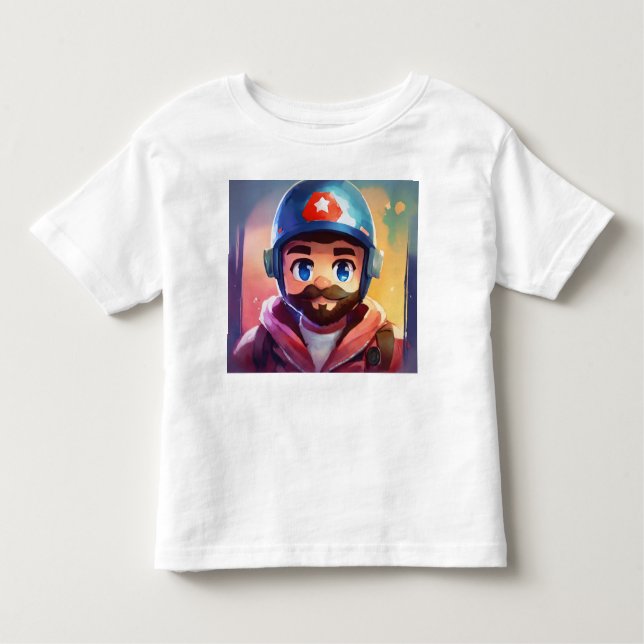 Avô Gamer: Design de Camisas de Cartoon (Frente)