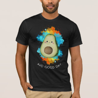 Avo Good Day - Feliz Camiseta Avocado Feliz Engraç