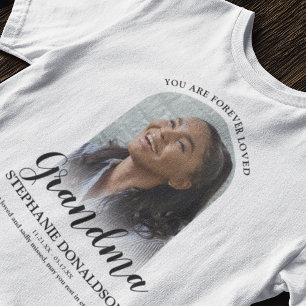 Avó Para Sempre Amada Camiseta de Memorial de Fo