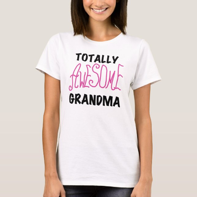 Avó totalmente impressionante - camiseta e (Frente)