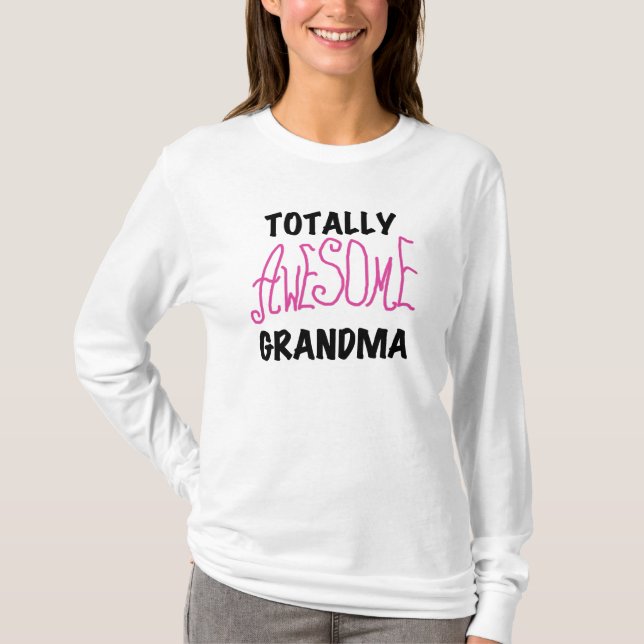 Avó totalmente impressionante - camiseta e (Frente)