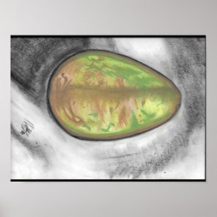 Avocado continua a vida pastel poster