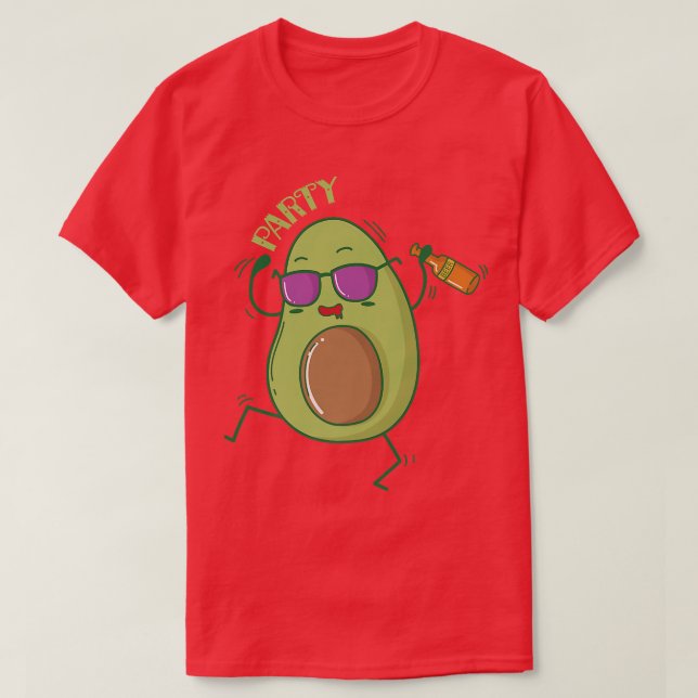 Avocado na Camisa do Partido (Frente do Design)