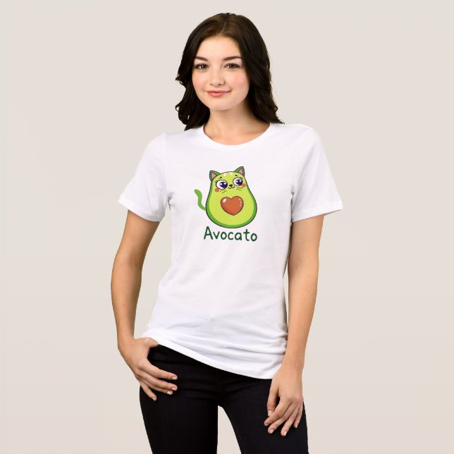 Avocato – Cute Avocado Cat Hybrid Design | Funny  (Frente Completa)