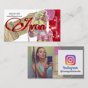 Avon Representante Instagram Cartão de visita