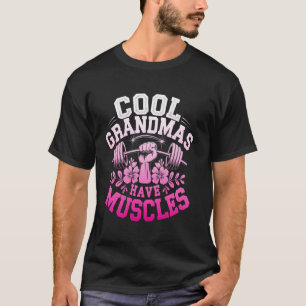 Avós Legais Têm Músculos Camiseta Divertida de Aca