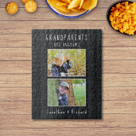 "Avós são incríveis" Quebra-cabeça de fotos