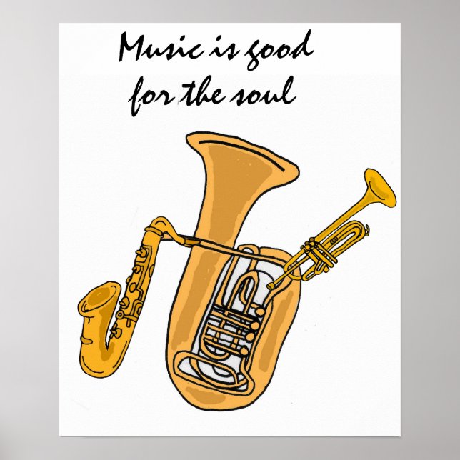 AW- A música é boa para a alma poster (Frente)