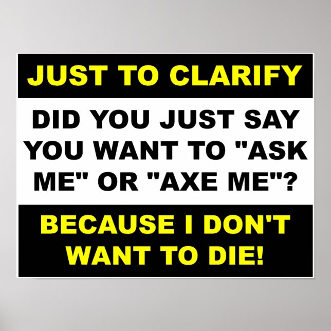 Ax Me Engraçado Poster (Frente)