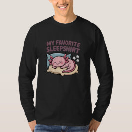 Axolote Engraçado Dormindo - Minha Camisa de Dormi