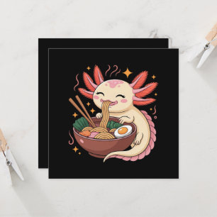 Axolote Fofo Come Macarrão Ramen