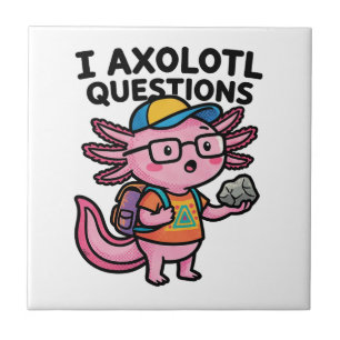 Axolote Nerd Sarcástico Eu Faço Perguntas de Axolo