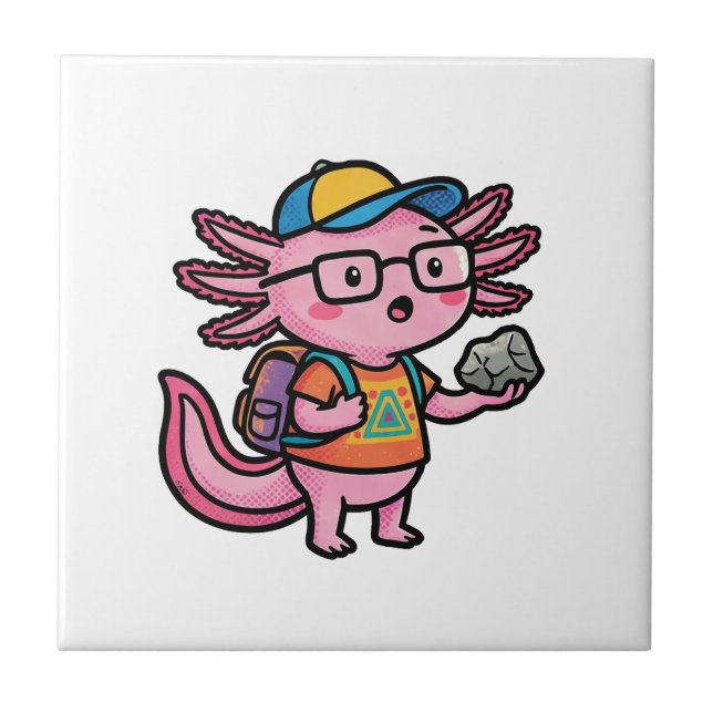 Axolote Nerd Sarcástico Eu Faço Perguntas de Axolo (Frente)