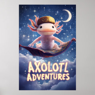 Axolotl Adventures Poster - Fantasia do Carpete Vo