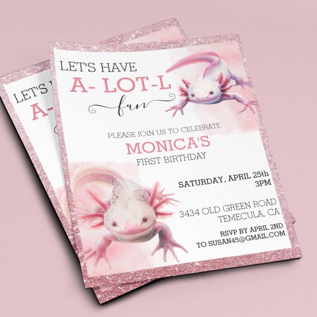 Axolotl Birthday Pink (Criador carregado)