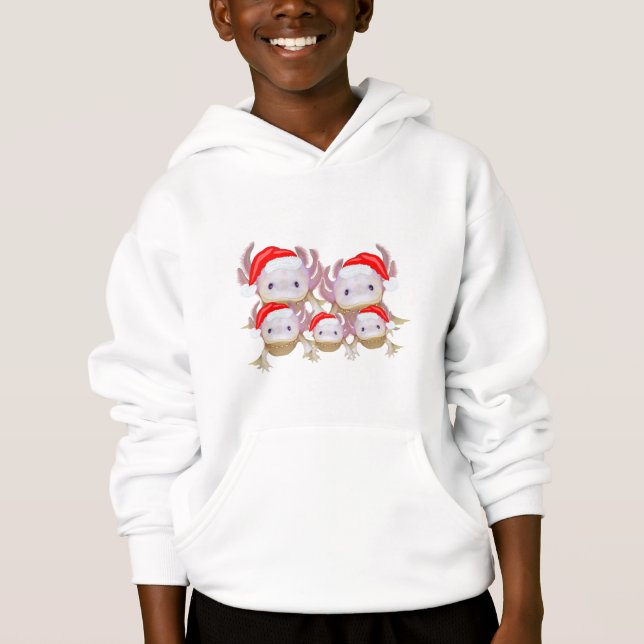 Axolotl Christmas Hoodie (Frente)