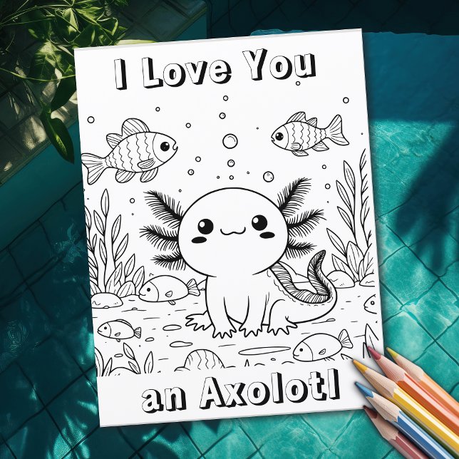 Axolotl | Página de Coloração da Criança (Criador carregado)