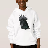 Ayam Cemani Rooster Head