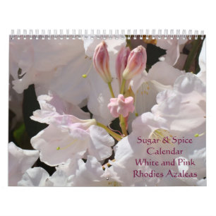 Azáleas Rhodies Calendário Açúcar & Temperos Rosa