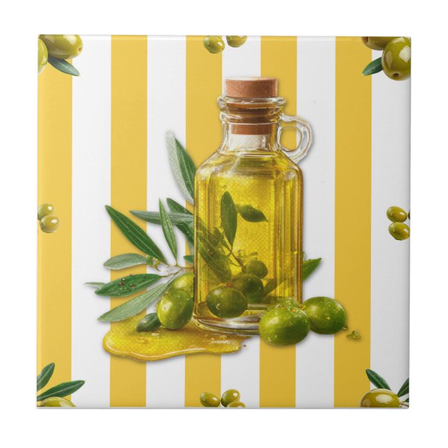 Azeite de Oliva com Faixa Amarela Mediterrâneo (Frente)