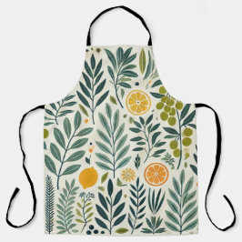 Azeite e Impressão Citrus Apron