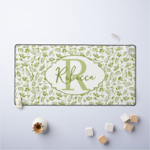 Azeite Personalizado Folha Monograma Verde Oliva R