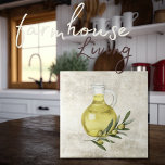 Azeitonas de Toscana-de-Oliva-Russas Aquarelas<br><div class="desc">Azeitonas e ramos de design num fundo falso. A garrafa de azeite foi adicionada a esta design para dar uma olhada na Toscana. Combine e combine com outros azulejos para criar o seu aspecto perfeito. 100% de satisfação do cliente com o "Zazzle" todos os dias.</div>