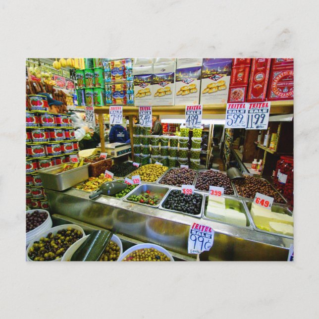 Azeitonas e Queijo no cartão postal da Arthur Aven (Frente)