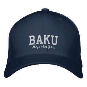 Azerbaijão BAKU Boné de Beisebol Bordado