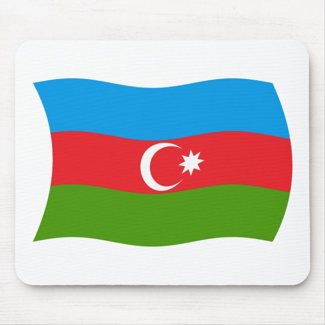 Azerbaijão Mousepad Bandeira (Frente)