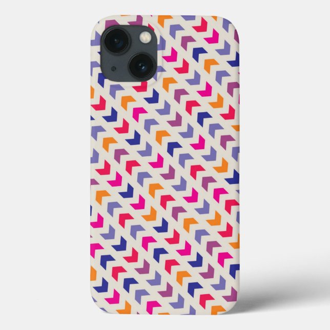Aztec Chevron - padrão colorido (Verso)