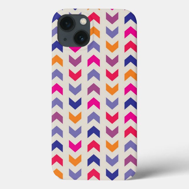 Aztec Chevron - padrão colorido (Verso)