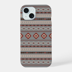 Aztec Creme Castanho-Castanho-Cinza Mista Padrão