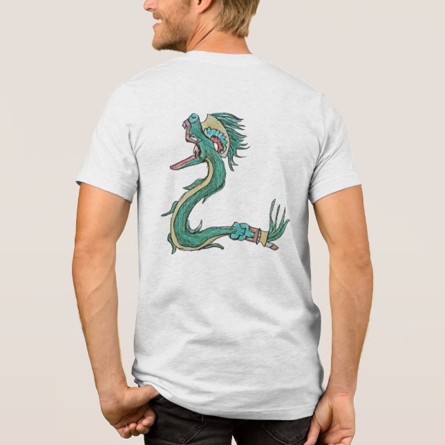 Aztec dragon and symbol shirt (Verso)