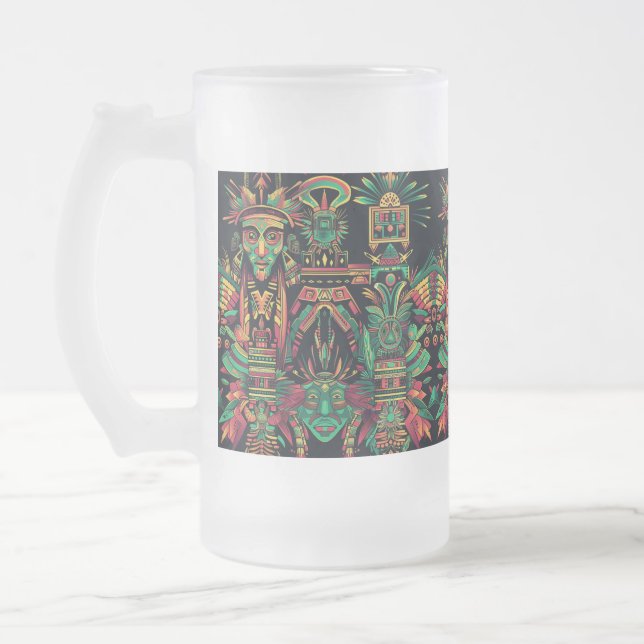 "Aztec Dream" Azul congelado, 473 ml de caneca de  (Esquerda)
