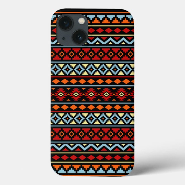 Aztec Essência II Ptn Vermelho Azul Laranja Amarel (Verso)