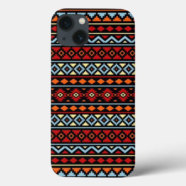 Aztec Essência II Ptn Vermelho Azul Laranja Amarel (Verso)