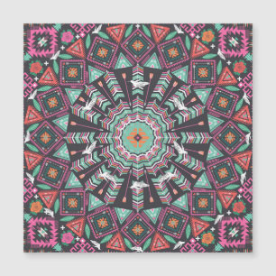 Aztec Geométrico: Padrão Colorido do Círculo