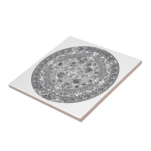 AZTEC OU MEXICA Azulejo cerâmico mexicano (Lateral)