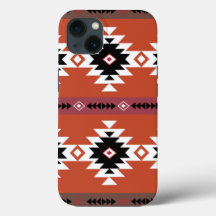Aztec Padrão Geométrico Colorido