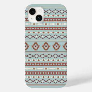 Aztec Padrões de Motif Mistos Rastreamento Azul