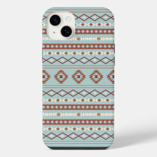 Aztec Padrões de Motif Mistos Rastreamento Azul