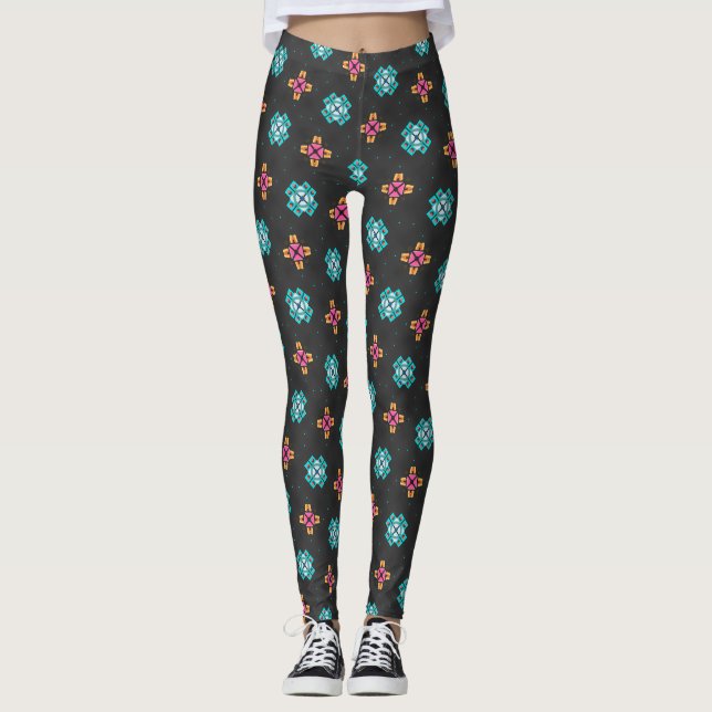 Aztec Starburst Leggings (Frente)
