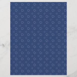 Azuis marinhos adoráveis papel Textured do álbum
